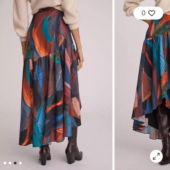 Anthropologie - Hutch Printed Wrap Maxi Skirt - Picture 3 of 9